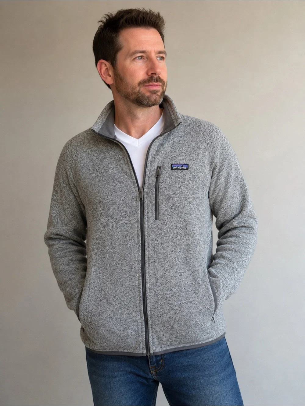 Patagonia Better Sweater Jacket Mens L Gray Full Zip Fleece 25527 Outdoor